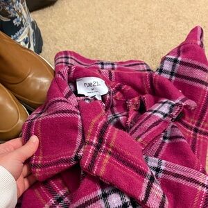 Rue21 Fuchsia and Black Plaid Jacket